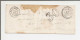 Lettre De Les Pieux Pour Paris De 1855 - Taxe 30 - 1849-1876: Classic Period