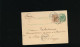 Entier Postal Carte 5 Centimes Vert, Obitéré. Bruxelles Belgique 1881  Et Limoges France - Postkarten 1871-1909