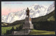 Cartolina Tarvis, Kriegerdenkmal Mit Manhartgruppe  - Other & Unclassified
