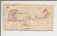 Lettre De Broc (Alpes-Maritimes)  Pour Paris De 1840 - PP Rouge - 1849-1876: Classic Period