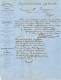 N°10A Margé S/ LAC Obl. P64 JEMEPPE (04.1861)+ Entête SOCIETE CHARBONNIERE MARIHAYE FLEMALLE-GRANDE & SERAING - 1858-1862 Medallions (9/12)