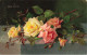 FLEURS - Des Tiges De Roses - Colorisé - Carte Postale Ancienne - Fiori