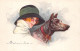 ¤¤   -  Illustrateur " COLOMBO "   -  Femme Avec Un Chien     -   ¤¤ - Colombo, E.