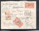 1930 , 2 Fr. Merson , 2, Multiple , " PARIS 25" Lettre Valeur  Pour Allemagne, Superbe Etat , Rare '#222 - 1877-1920: Semi-Moderne