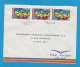 LETTRE AVEC BANDE DE 3 TIMBRES " JOURNEE DU SPORT, 1967 ". - Chad (1960-...)