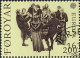 Feroe Poste Obl Yv: 57/58 Europa Cept Le Folklore (TB Cachet Rond) (Thème) - Faroe Islands