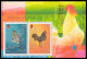 Hong Kong 2005 Yvert Bloc 132 ** Year Of The Rooster - Année Du Coq - Gold & Silver Miniature Sheet  + Certificate - Blocks & Kleinbögen
