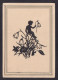 Flowers / Postcard Not Circulated, 2 Scans - Scherenschnitt - Silhouette