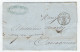 Lettre De Paris Pour Carcassonne - Cachet Taxe 25 C. 3ème Vacation - Route N°6 - 25 Décembre 1853 - 1849-1876: Période Classique