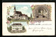 Lithographie Kirchdorf Am Inn, Kirche Maria Lourd, Inneres Der Kapelle, Pfarrhof  - Sonstige & Ohne Zuordnung