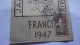 Jamborée Mondial De La Paix France 1947 CAD 9 8 47 Cachet Association Du Jamborée YT 787 Scoutisme Scout Fleur Lys - 1940-1949