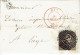 Epaulette N°1 Margée (au Filet à Droite) Superbe Oblit. P62 HUY (5 Mars 1850) Vers LIEGE - 1849 Hombreras