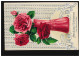 Ansichtskarte Namenstag Rote Vase Mit Roten Rosen, MAUER Bei WIEN Um 1910 - Sonstige & Ohne Zuordnung