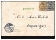 Prägekarte Frauenbildnis Als Passfoto In Blumengirlande, MÜLHEIM 31.12.1903 - Sonstige & Ohne Zuordnung
