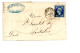 Courrier Facture An 1863 INDIGOS épicerie Peinture HUGON MORLET  à BESANCON 25 Doubs Pour SANTET à PONTARLIER - 1863-1870 Napoléon III Con Laureles