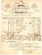 Courrier Facture An 1863 INDIGOS épicerie Peinture HUGON MORLET  à BESANCON 25 Doubs Pour SANTET à PONTARLIER - 1863-1870 Napoléon III Lauré