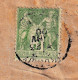 Bordeaux 1900 Holbeck Tammerfors Tampere Finlande Finland Timbre Via Russia St. Petersburg Type Sage 5c Vert Jaune - 1898-1900 Sage (Type III)