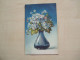 Carte Postale Ancienne Pailletée  1907 MYOSOTIS - Fiori