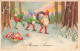 FETES ET VOEUX - Nouvel An - Des Lutins Jouant Aves Un Fer à Cheval - Colorisé - Carte Postale Ancienne - New Year