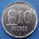 ECUADOR - 10 Sucres 1991 "Venus De Valdivia" KM# 92.2 Decimal Coinage (1872-1999) - Edelweiss Coins - Equateur