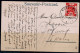 PALEASTINE 1936 POSTCARD JERUSALEM SENT  FROM BRITISH ARMY POSTOFFICE WITH STAMP SKELETON VF!! - Palestine