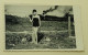 A Pretty Girl By The Fence As A Steam Locomotive Passes Behind - Personnes Anonymes