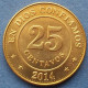 NICARAGUA - 25 Centavos 2014 KM# 104 Monetary Reform (1912) - Edelweiss Coins - Nicaragua