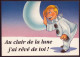 CPM Collection " Pierrot Et Colombine " Au Clair De La Lune J'ai Rêvé De Toi ! - Humorous Cards