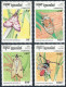Cambodia 1318-1321,1322,MNH.Michel 1397-1400,Bl.202. Insects 1993.Cnaphalocrosis - Cambodia