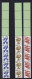 Delcampe - Bund 694-703a + 773 RE 5+4 Grün/dextrin Schwarze Nr Unfall 11 Werte Postfrisch/2 - Rollenmarken