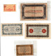 NANCY - LOT 5 BILLETS - DEUX FRANCS/UN FRANC/50 CENTIMES/2x25 CENTIMES - Chambre De Commerce