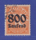Dt. Reich 1923 Dienstmarke 800 Tsd. Mark  Mi.-Nr. 95Y Gestempelt Gpr. INFLA  - Dienstmarken