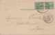 1901 - ALSACE - CACHET CONVOYEUR BAHNPOST STRASSBURG MOLSHEIM SCHLETTSTADT (IND 7) ZUG 649 - CP => LYON - Cartas & Documentos