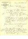 Courrier Facture An 1891 REVEAU / GOULET à SAUMUR 49 Pour Cousin à CHAMPAGNOLE 39 JURA - 1876-1898 Sage (Type II)
