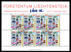Liechtenstein Kleinbögen 1297-1298 Gestempelt Im Folder #HB358 - Sonstige & Ohne Zuordnung
