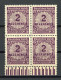Deutsche Reich Infla 4er Block 315 B Postfrisch Geprüft Winkler #HF040 - Autres & Non Classés