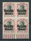 Dt. Bes. WK I LP Belgien 4er Block UR 20 A Postfrisch Gepr. Hey #HU202 - Occupazione 1914 – 18