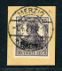 Saar Verschobener Aufdruck 7 A I F III Briefstück #HF158 - Klaipeda 1923