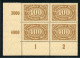 Deutsches Reich Infla 4er Block 222 B Postfrisch Gepr. Infla #IS916 - Andere & Zonder Classificatie