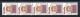 Bund Rollenmarken 5er Streifen 1679 R I Postfrisch Nr. 055 #JM374 - Autres & Non Classés