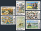 Mongolia 1821-1827,1828,MNH.Michel 2079-2085,Bl.141. Paintings 1990.Animals, - Mongolië