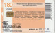 PHONE CARD BIELORUSSIA  (E10.11.1 - Wit-Rusland