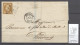 France - Lettre Alexandrie - Egypte - BFE - 1863 - TAXEE - Certificat Roumet - 1849-1876: Période Classique