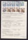 Italy: Parcel Form To Netherlands, 1986, 10 Stamps, Castle, Label Pievesestina, Customs Cancel, Bulletin (minor Damage) - Autres & Non Classés