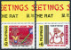 Philippines 2386-2387, 2387a A, B, MNH. New Year 1995, Lunar Year Of The Rat. - Philippinen