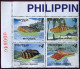 Philippines 2568-2569 Ad Blocks, MNH. Shells 1998. - Philippinen