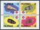 Philippines 2313-2315, MNH. Michel 2437-2440, Bl.37-38. PHILAKOREA-1994. Shells. - Philippinen