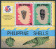 Philippines 2313-2315, MNH. Michel 2437-2440, Bl.37-38. PHILAKOREA-1994. Shells. - Filippijnen