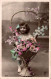 O8 - Carte Postale Fantaisie - Petite Fille - Fleurs - Ritratti