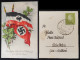 GERMANY THIRD 3rd REICH ORIGINAL COLOUR PROPAGANDA CARD BIRTHDAY GREETINGS FLAGS - Guerre 1939-45